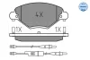 Колодки гальмівні (передні) Citroen C5 01- (з датчиком) 025 232 7717/W MEYLE 025-232-7717-W (фото 2)