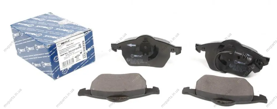 Колодки гальмівні (передні) Audi A3/VW Golf IV -03 (з датчиком) 025 233 9219/W MEYLE 025-233-9219-W (фото 1)
