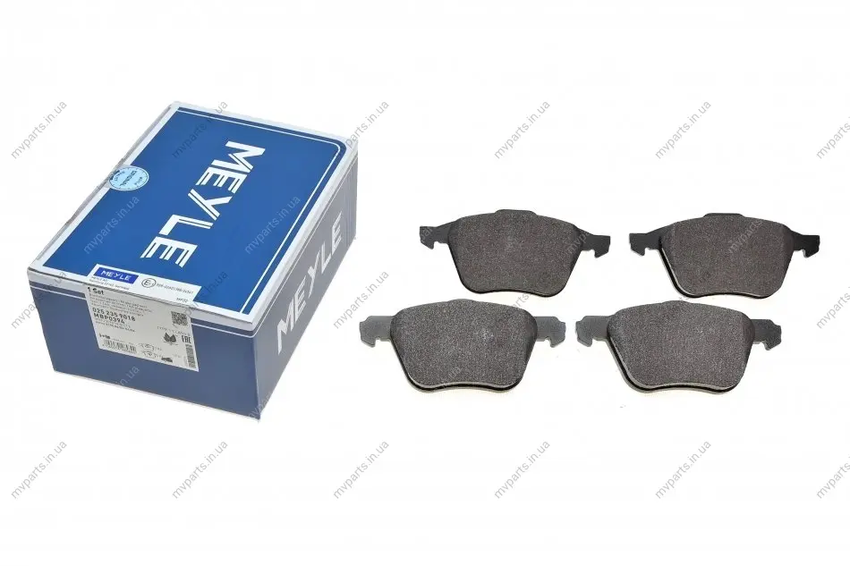 Колодки гальмівні (передні) Volvo S60 00-10/V70 01-08/S80 01-06/XC90 02-14 (Ate) 025 235 9018 MEYLE 025-235-9018 (фото 1)