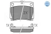 Колодки гальмівні (задні) Mitsubishi Pajero 91-00/Pajero Sport 98- 025 235 9315/W MEYLE 025-235-9315-W (фото 2)