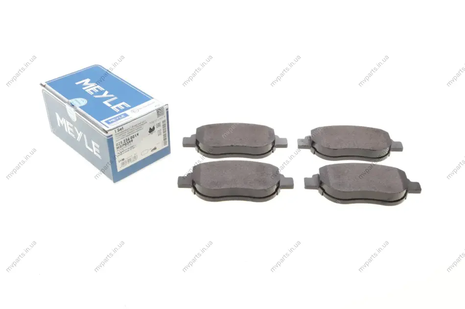 Колодки гальмівні (передні) Citroen Berlingo 00-11/C4 1.6 THP/VTi 04-/Peugeot 207/307 02- (Bosch) 025 236 0019 MEYLE 025-236-0019 (фото 1)