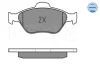 Колодки гальмівні (передні) Ford Fiesta 95-10/Fusion/Ka 02-12/Puma/Mazda 121 96-03/Mazda 2 03-07 025 236 0418 MEYLE 025-236-0418 (фото 3)