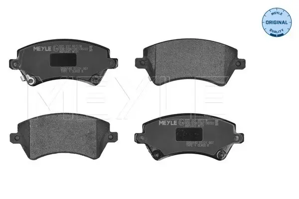 Колодки гальмівні (передні) Toyota Corolla 01-14 025 237 6617/W MEYLE 025-237-6617-W (фото 1)