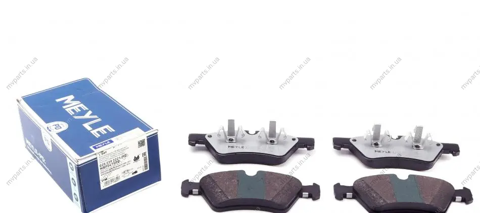 Колодки гальмівні (передні) MB E-class (W211) 03-09 025 239 2221/PD MEYLE 025-239-2221-PD (фото 1)
