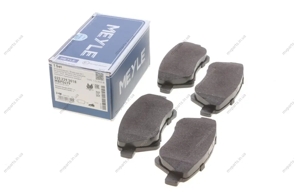 Колодки гальмівні (передні) Renault Kangoo 4x4 01- 025 239 3018 MEYLE 025-239-3018 (фото 1)
