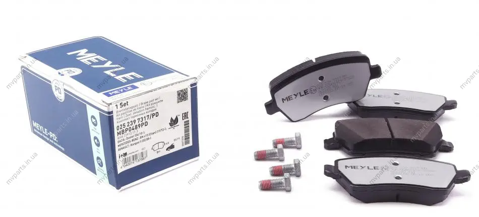 Колодки гальмівні (передні) Renault Kangoo 08- (TRW) 025 239 7317/PD MEYLE 025-239-7317-PD (фото 1)