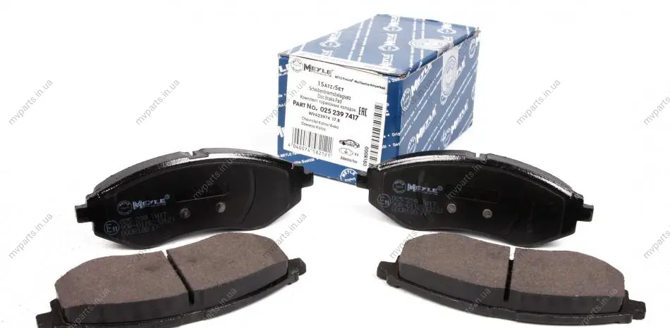 Колодки гальмівні (передні) Daewoo Lanos (Akebono) 025 239 7417 MEYLE 025-239-7417 (фото 1)