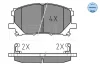 Колодки гальмівні (передні) Lexus RX 03- (140.8x59.5) 025 239 8916 MEYLE 025-239-8916 (фото 2)