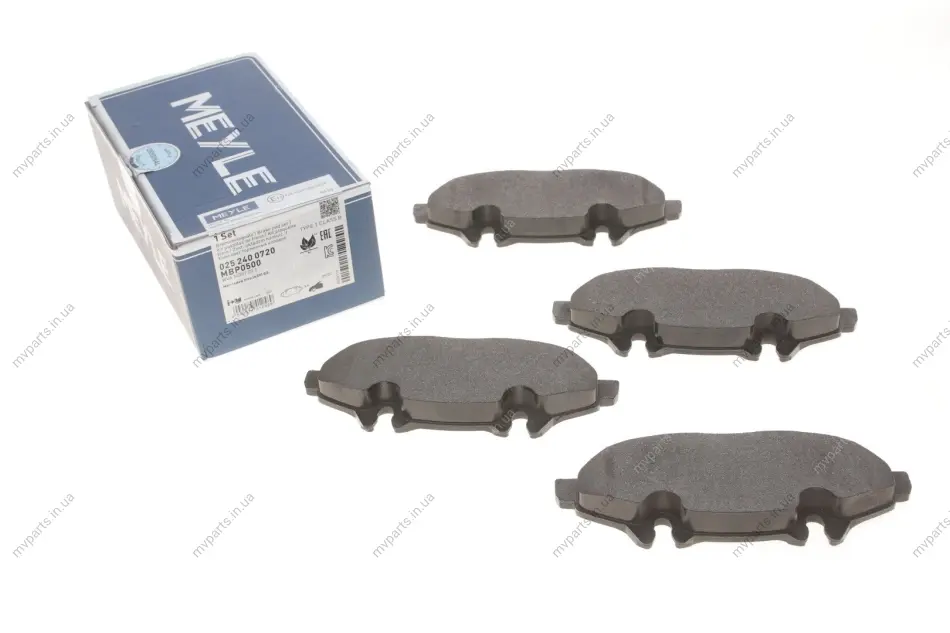 Колодки гальмівні (передні) MB Vito (W639) 03- 025 240 0720 MEYLE 025-240-0720 (фото 1)
