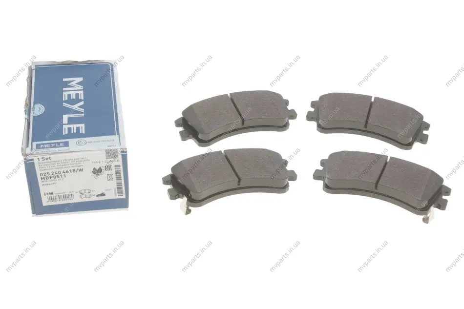 Колодки гальмівні (передні) Mazda 6 02-07 025 240 4618/W MEYLE 025-240-4618-W (фото 1)