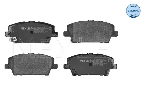 Колодки гальмівні (передні) Honda Civic VIII 05- (Хетчбек) 025 240 8717/W MEYLE 025-240-8717-W (фото 1)