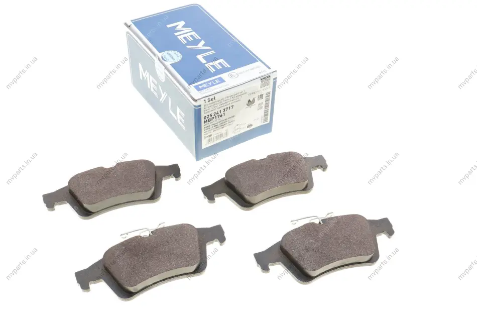 Колодки гальмівні (задні) Ford Connect/Focus II 02- 025 241 3717 MEYLE 025-241-3717 (фото 1)