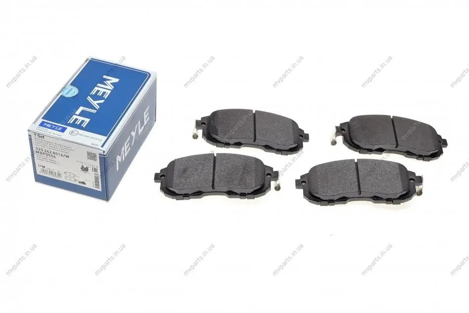 Колодки гальмівні (передні) Renault Latitude/Nissan Juke/Cube 09-/Tiida 07-12/Suzuki SX4 06- 025 242 8016/W MEYLE 025-242-8016-W (фото 1)