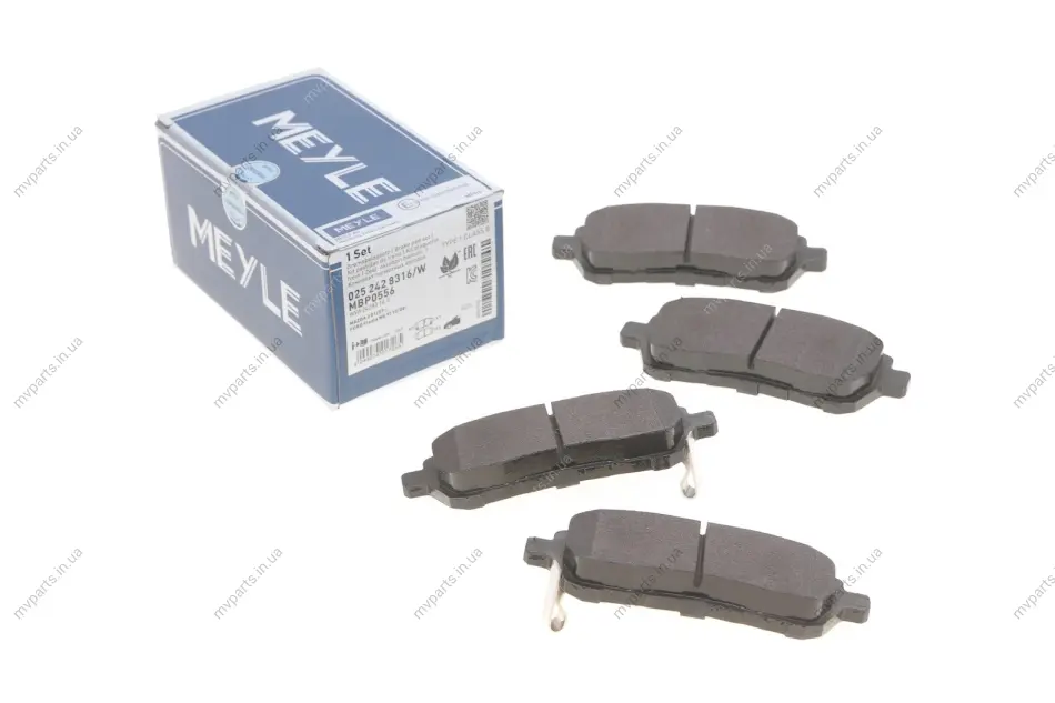 Колодки гальмівні (передні) Ford Fiesta 08- 025 242 8316/W MEYLE 025-242-8316-W (фото 1)