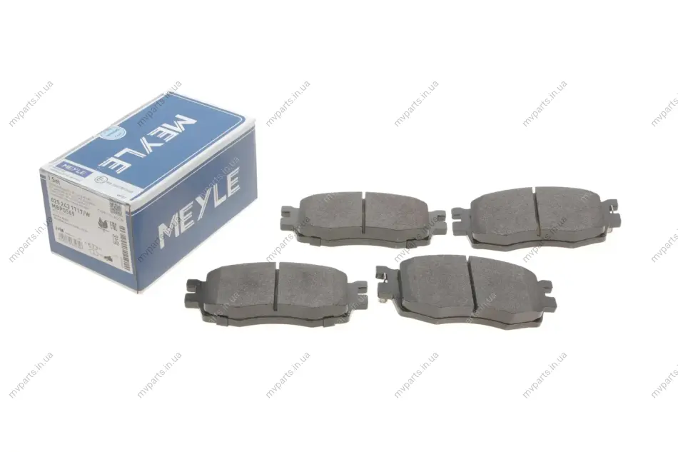 Колодки гальмівні (передні) Kia Rio/Hyundai Accent 05- 025 243 1717/W MEYLE 025-243-1717-W (фото 1)