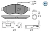 Колодки гальмівні (передні) Citroen Jumper/Fiat Ducato/Peugeot Boxer 06- (Brembo)/(з датчиком) 025 244 6819-1/PD MEYLE 025-244-6819-1-PD (фото 2)