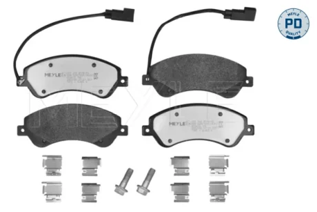 Колодки гальмівні (передні) Ford Transit V347 06- (FWD) (Bosch) Q+ (з датчиком) 025 244 8518/PD MEYLE 025-244-8518-PD