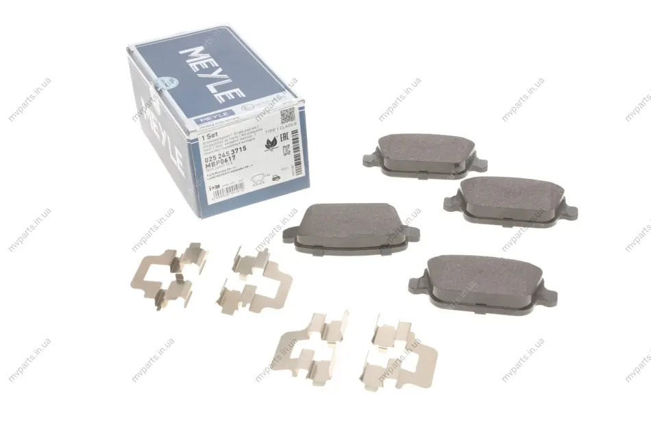 Колодки гальмівні (задні) Ford Kuga 08-/Mondeo 07-15 (TRW) 025 245 3715 MEYLE 025-245-3715 (фото 1)