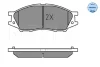 Колодки гальмівні (передні) Nissan Almera II 02- 025 246 4815/W MEYLE 025-246-4815-W (фото 2)