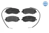 Колодки гальмівні (передні) Citroen C8/Peugeot 807 2.0/2.2 HDi 06- 025 248 3919/W MEYLE 025-248-3919-W (фото 1)