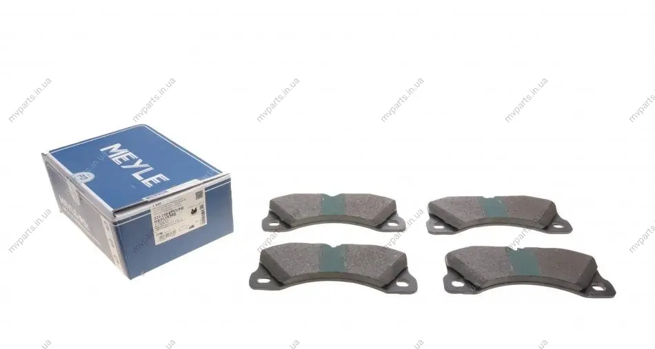 Колодки гальмівні (передні) Porsche Cayenne 02-/Macan 14-/Panamera 10-16/VW Touareg 02- (Brembo) 025 250 0717/PD MEYLE 025-250-0717-PD (фото 1)