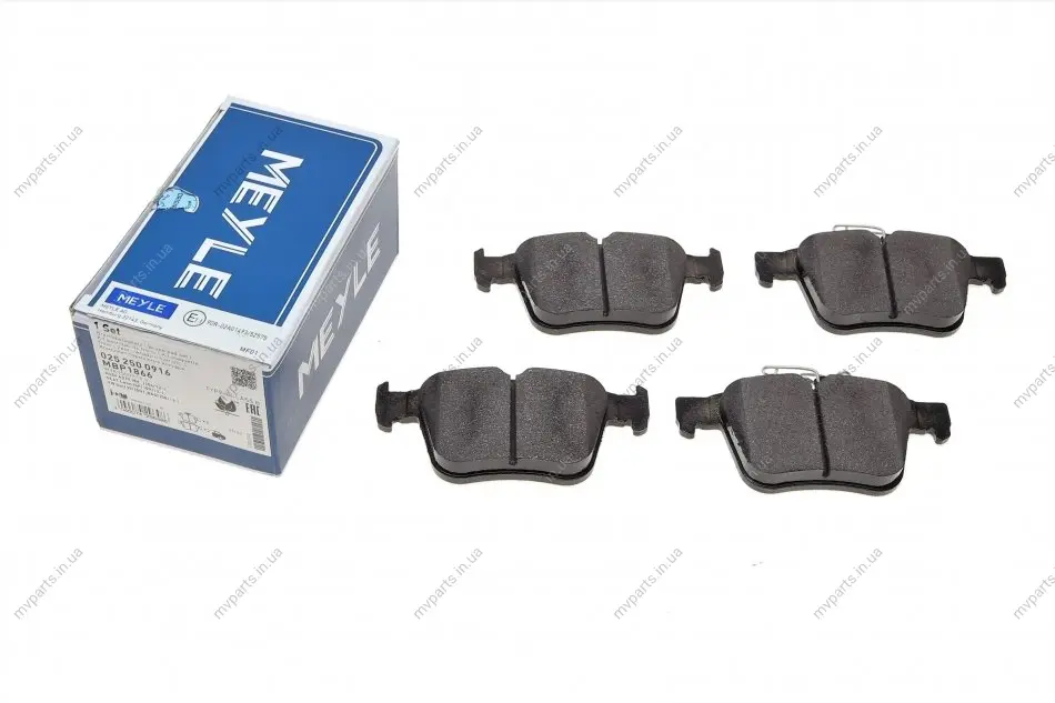 Колодки гальмівні (задні) Audi A3/VW Golf/Touran/Passat VI 1.0-2.0TDI/Skoda SuperB 12-(ATE) 025 250 0916 MEYLE 025-250-0916 (фото 1)