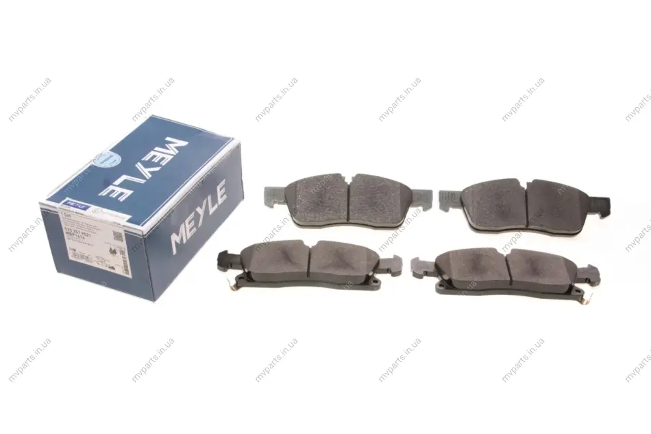 Колодки гальмівні (передні) Jeep Grand Cherokee IV 3.0-6.4 10- (194.6x64.1x19.2) 025 251 9021 MEYLE 025-251-9021 (фото 1)