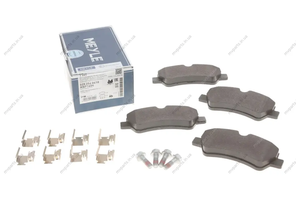 Колодки гальмівні (задні) Ford Transit 2.2TDCi 12- (Bosch) 025 256 0418 MEYLE 025-256-0418 (фото 1)