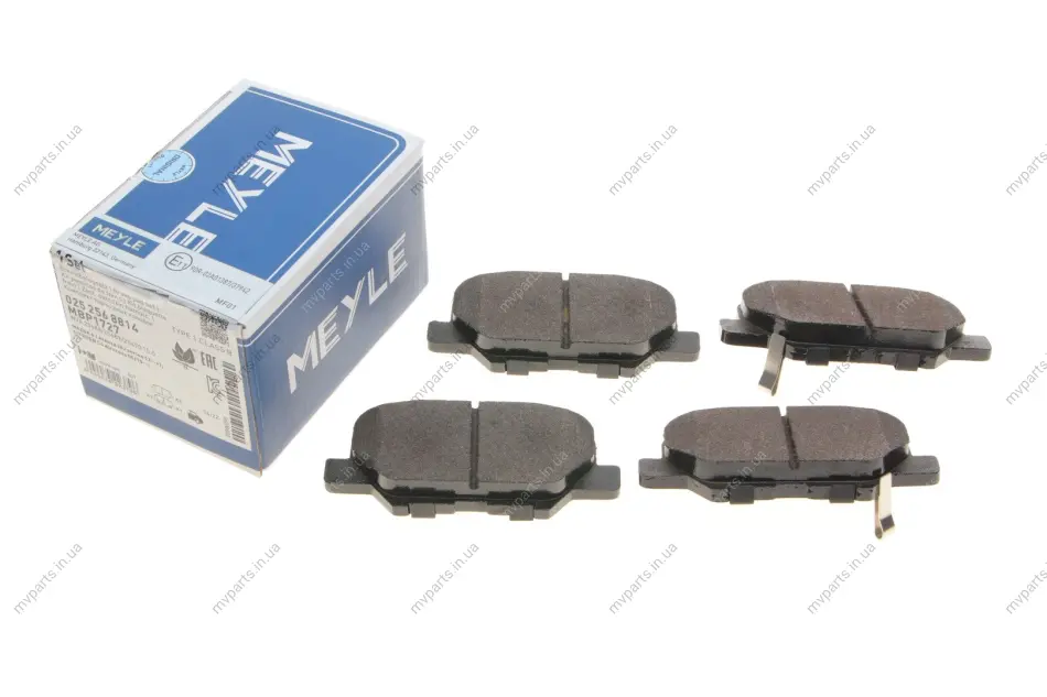 Колодки гальмівні (задні) Citroen C4 Aircross/Mazda 6/Mitsubishi Outlander III/Peugeot 4008 12- 025 256 8814 MEYLE 025-256-8814 (фото 1)