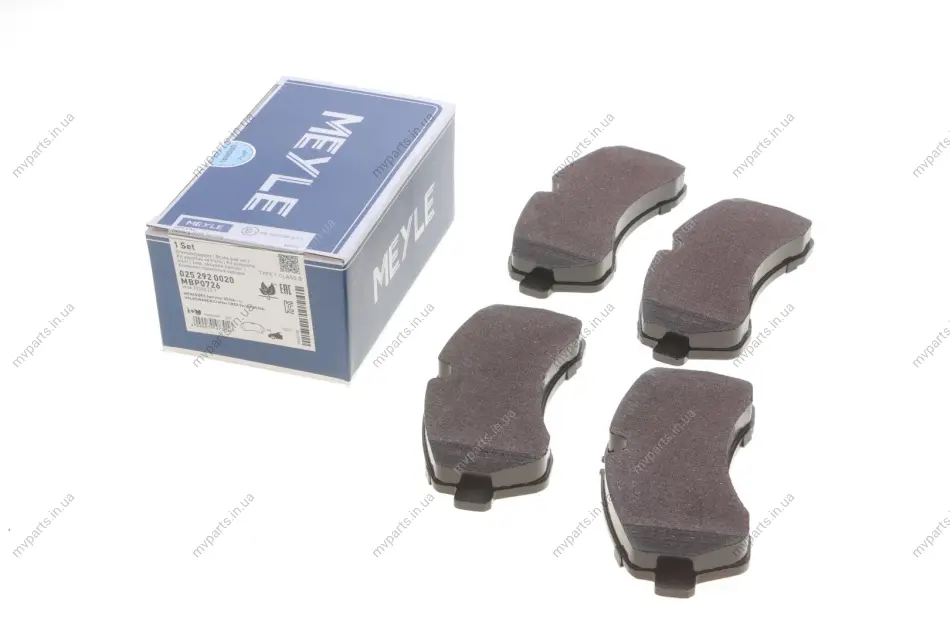 Колодки гальмівні (передні) MB Sprinter (906) 508-519CDI 06- 025 292 0020 MEYLE 025-292-0020 (фото 1)