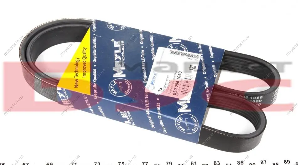 Ремінь генератора Mitsubishi Galant VI 2.5 96-04 (6PK1060) 050 006 1060 MEYLE 050-006-1060 (фото 1)
