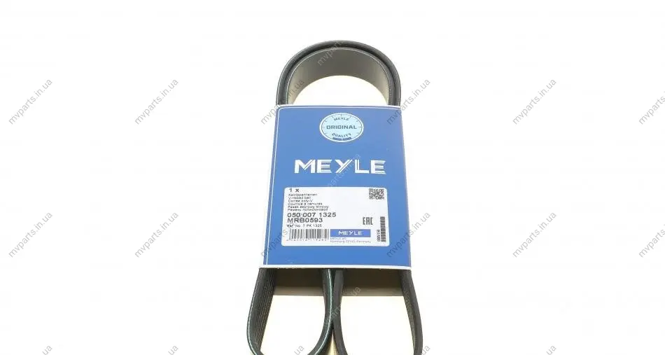 Ремінь генератора Iveco Daily III/IV/VI 2.3 JTD 02- (7PK1325) 050 007 1325 MEYLE 050-007-1325 (фото 1)