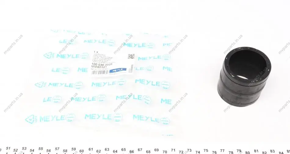 Патрубок інтеркулера Audi A4/A6/Seat Toledo I/VW Golf III/Passat 1.9D/1.9DH 93-01 100 036 0028 MEYLE 100-036-0028 (фото 1)