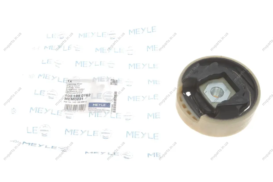 Подушка двигуна (верхня) Audi A3/Skoda Octavia/SuperB/VW Caddy/Golf/Passat 03- (з різьбою) (OE) 100 199 0162 MEYLE 100-199-0162 (фото 1)