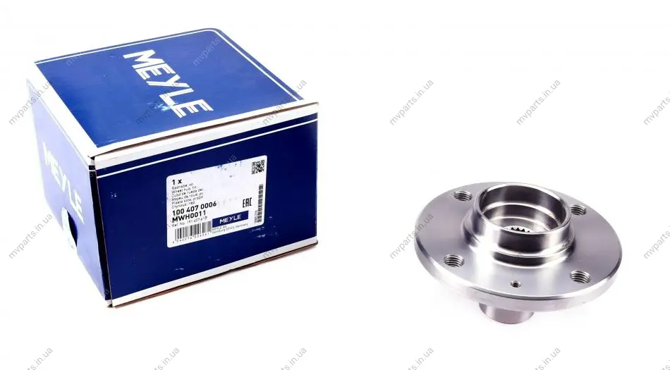 Маточина (передня) VW Golf II/Jetta II 83-91 100 407 0006 MEYLE 100-407-0006 (фото 1)
