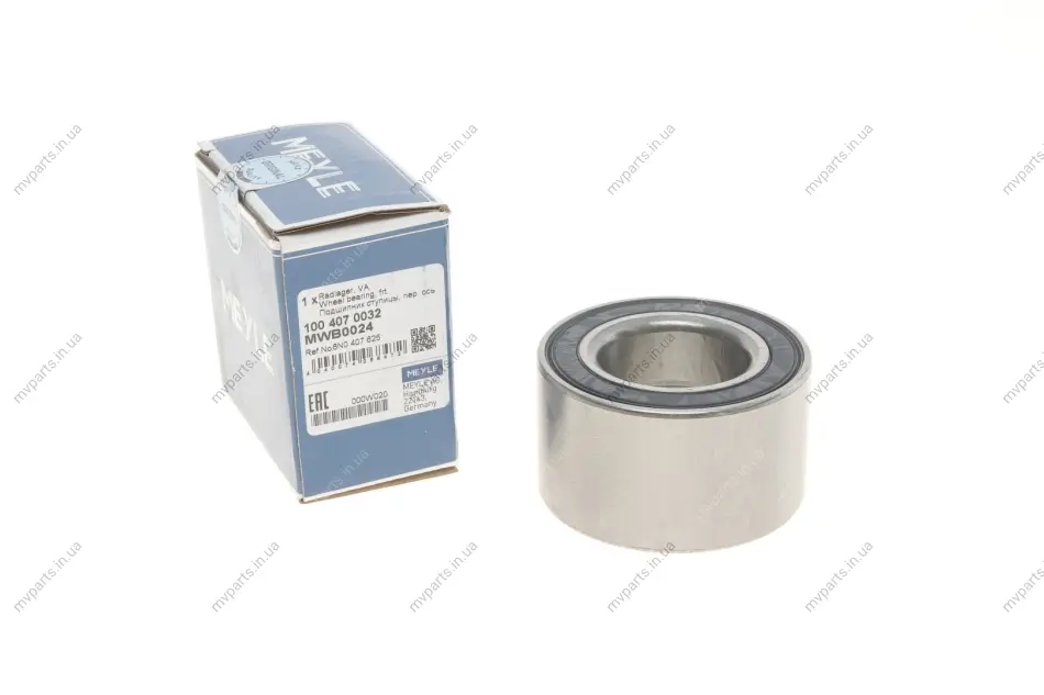 Підшипник маточини (передньої) VW Golf/Polo 83- (35x66x37) 100 407 0032 MEYLE 100-407-0032 (фото 1)