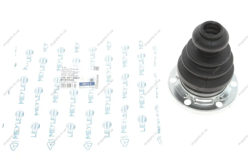 Пильник ШРКШ (внутрішній) VW T4 (з металом) (24x100x115) 100 407 0069 MEYLE 100-407-0069 (фото 1)