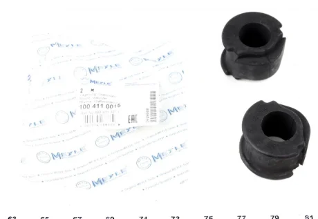 Втулка стабілізатора (переднього) Audi 80 86-91 (d=22mm) 100 411 0015 MEYLE 100-411-0015
