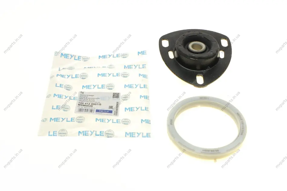 Подушка амортизатора (переднього) + підшипник Audi 100 90-94/A6 94-97 100 412 0007/S MEYLE 100-412-0007-S (фото 1)