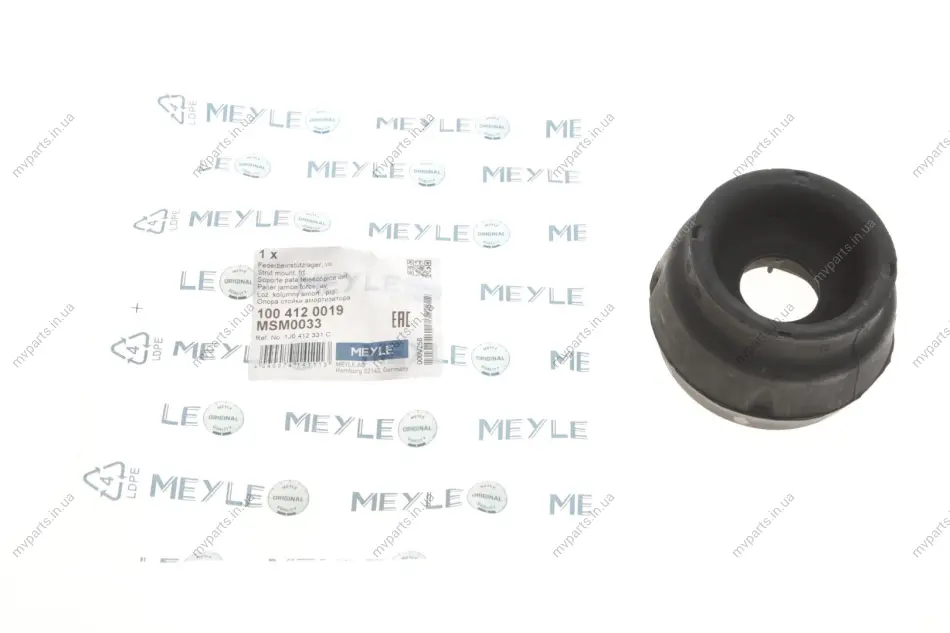 Подушка амортизатора (переднього) Audi A1/A3/Skoda Fabia/Octavia/Rapid/VW Bora/Golf IV 97- 100 412 0019 MEYLE 100-412-0019 (фото 1)