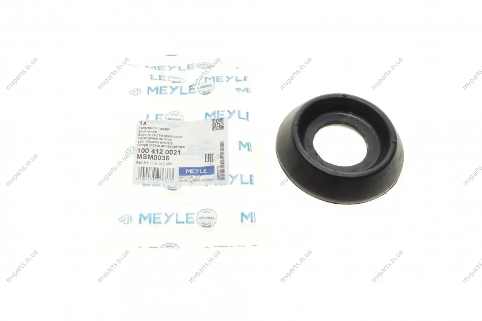Подушка амортизатора (переднього) VW Caddy II 1.6/1.9D 96-00 100 412 0021 MEYLE 100-412-0021 (фото 1)