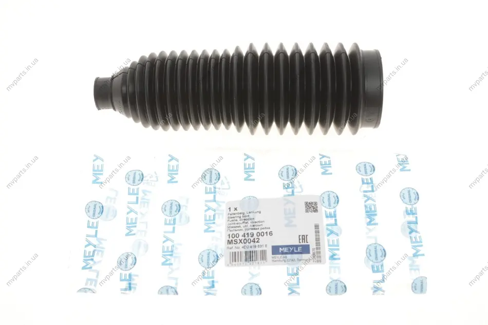 Пильник рейки рульової Audi A4/A6/Skoda SuperB/VW Passat 1.6-2.8 V6 94-08 100 419 0016 MEYLE 100-419-0016 (фото 1)