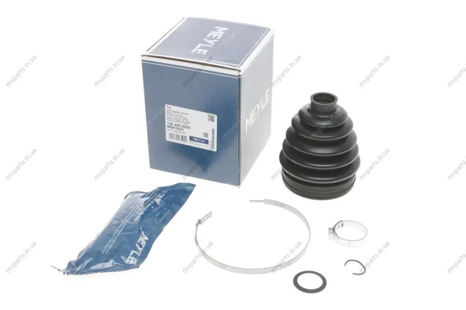 Пильник ШРКШ (зовнішній) Seat Ibiza 02-/Skoda Fabia 99-/Roomster 99-/VW Polo 01- (25.5x83x110) 100 495 0004 MEYLE 100-495-0004 (фото 1)