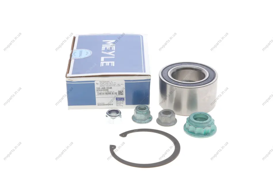 Підшипник маточини (передньої) Skoda Octavia 96-10/VW Caddy II/III 95- (40x74x40) (К-кт) 100 498 0048 MEYLE 100-498-0048 (фото 1)