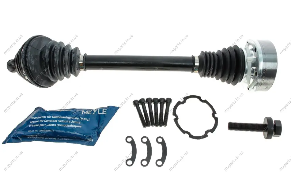Піввісь (передня) VW Caddy III 2.0 SDI 04-10/Passat 1.9 TDI 03-10 (L) (36x30x521) 100 498 0714 MEYLE 100-498-0714 (фото 1)