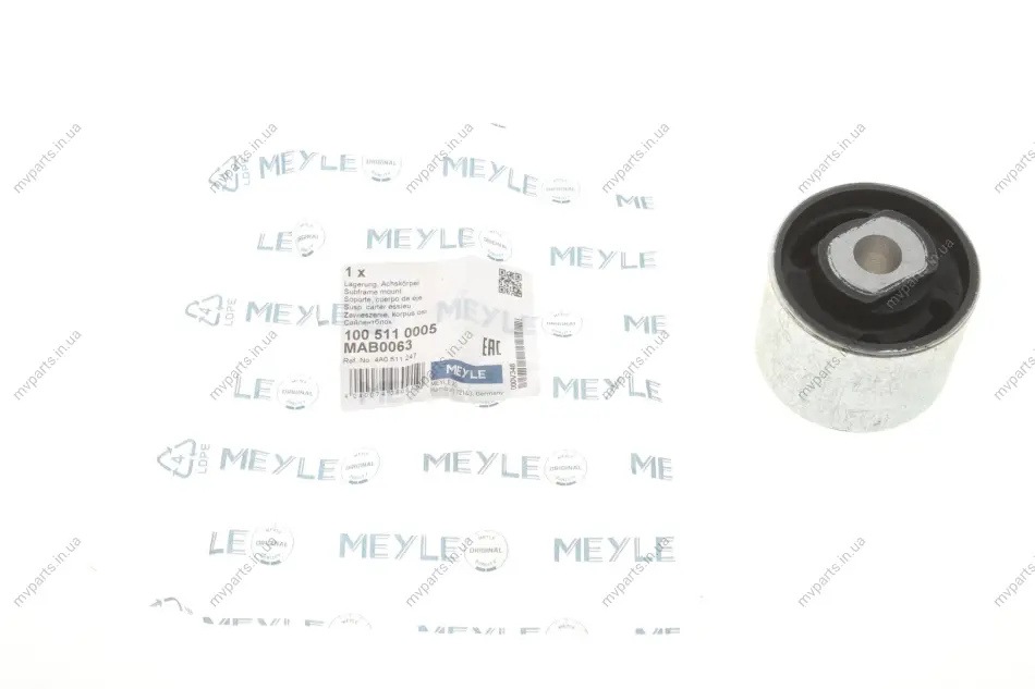 Сайлентблок балки (задньої) Audi 100/A6 94-97 100 511 0005 MEYLE 100-511-0005 (фото 1)