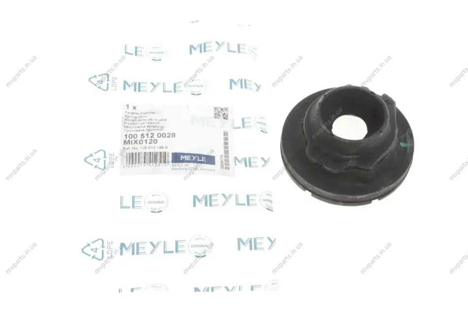 Проставка пружини (задньої/верхня) VW Golf IV 97-06 100 512 0028 MEYLE 100-512-0028 (фото 1)