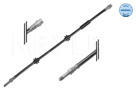 Шланг гальмівний (передній) VW T5 1.9-3.2 03-15 (L=552mm) 100 525 0047 MEYLE 100-525-0047