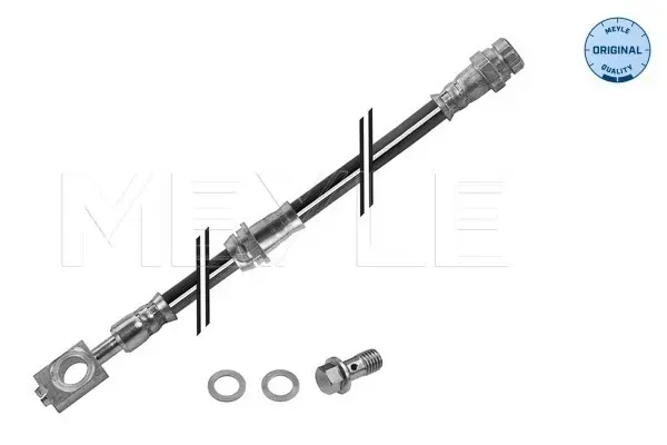 Шланг гальмівний (передній) Audi Q3/VW Tiguan 1.4-2.5 07- (605mm) M10x1mm 100 525 0051/S MEYLE 100-525-0051-S (фото 1)