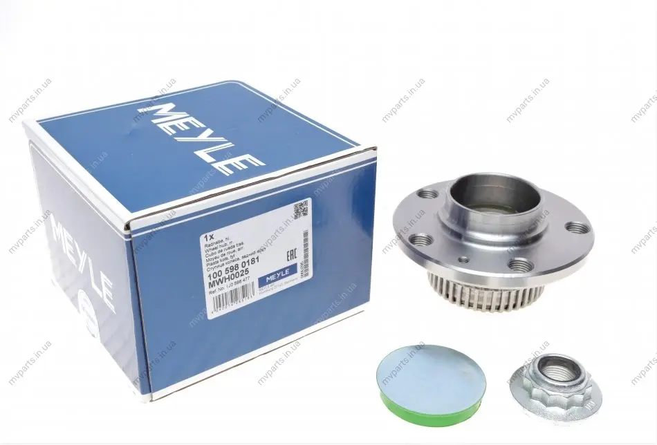 Підшипник маточини (задньої) Skoda Octavia 97-10/VW Bora/Golf IV 98-05 100 598 0181 MEYLE 100-598-0181 (фото 1)